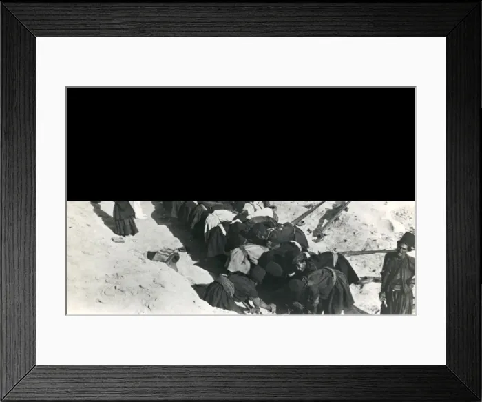 Framed Print : Workmen laying an oil pipeline in Persia Framed Print : Workmen laying an oil pipeline in Persia