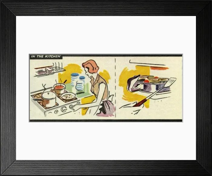 Framed Print : Woman at her cooker Framed Print : Woman at her cooker