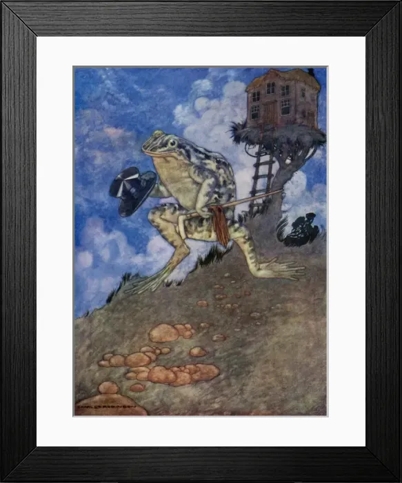 Framed Print : A Frog he would A-wooing Go Framed Print : A Frog he would A-wooing Go