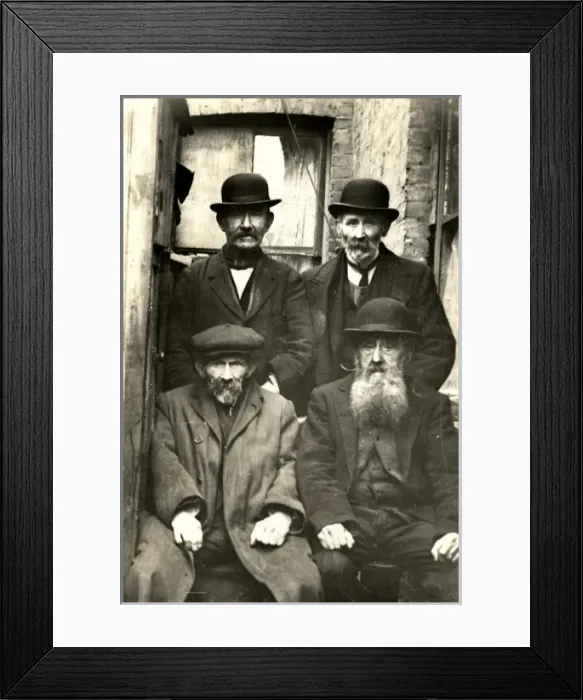 Framed Print : Four tramps Framed Print : Four tramps