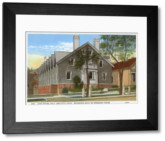 Framed Print : Lion House - Salt Lake City, Utah - USA Framed Print : Lion House - Salt Lake City, Utah - USA