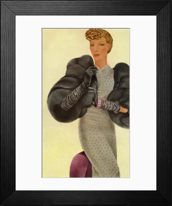 Framed Print : Fashionable German woman Framed Print : Fashionable German woman