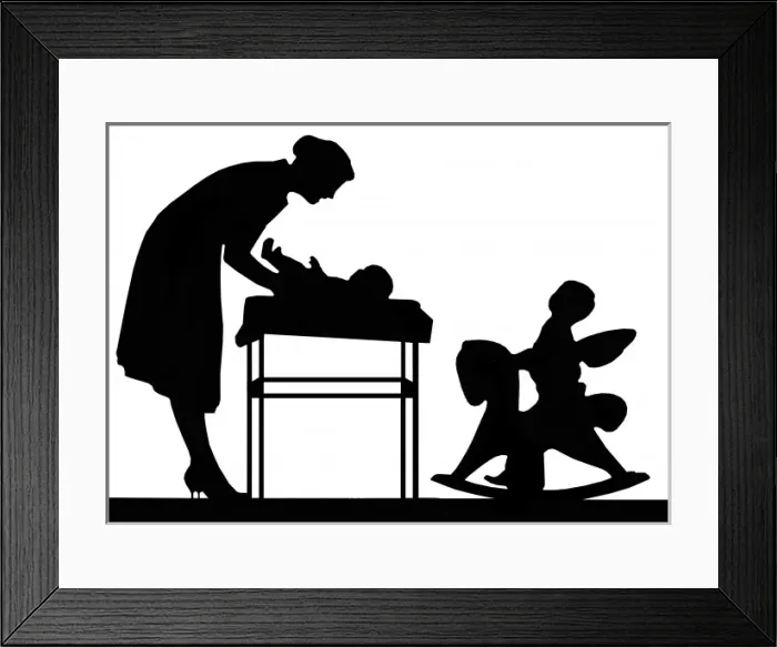 Framed Print : Film clip Johnson Baby Powder Framed Print : Film clip Johnson Baby Powder