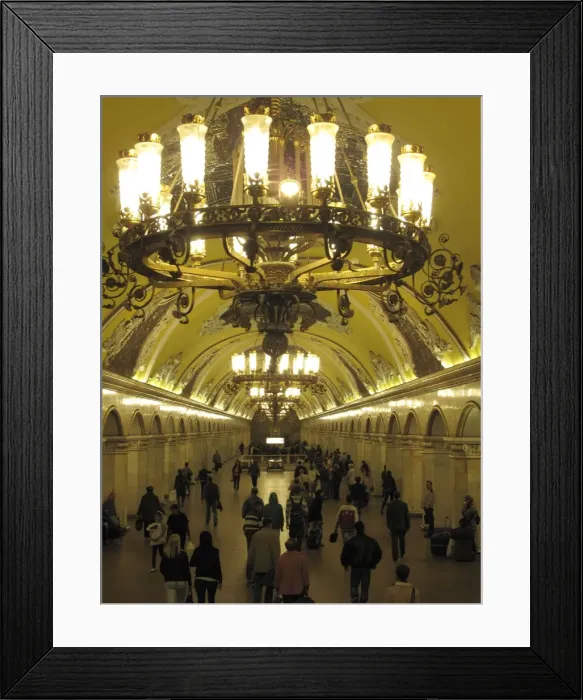 Framed Print : Moscow, Russia: Komsomolskaja Underground Station Framed Print : Moscow, Russia: Komsomolskaja Underground Station