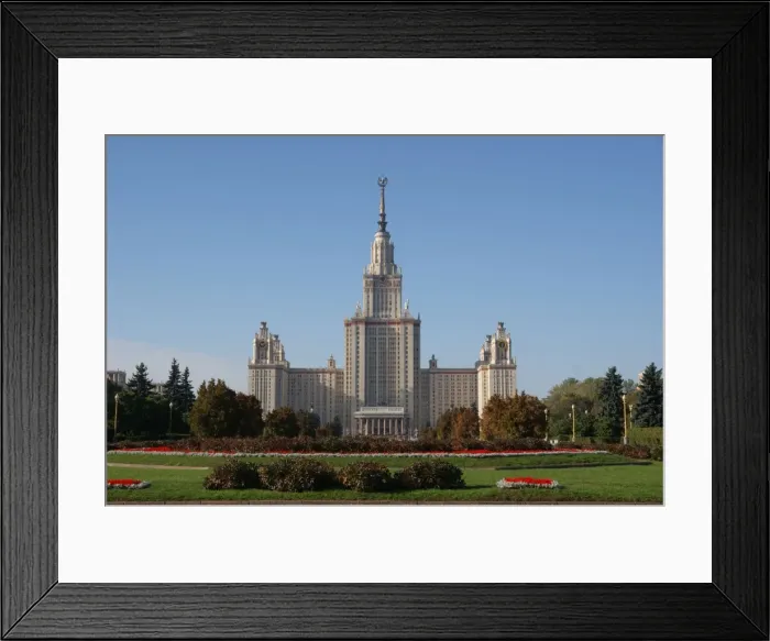 Framed Print : Moscow, Russia - Lomonosov University Framed Print : Moscow, Russia - Lomonosov University