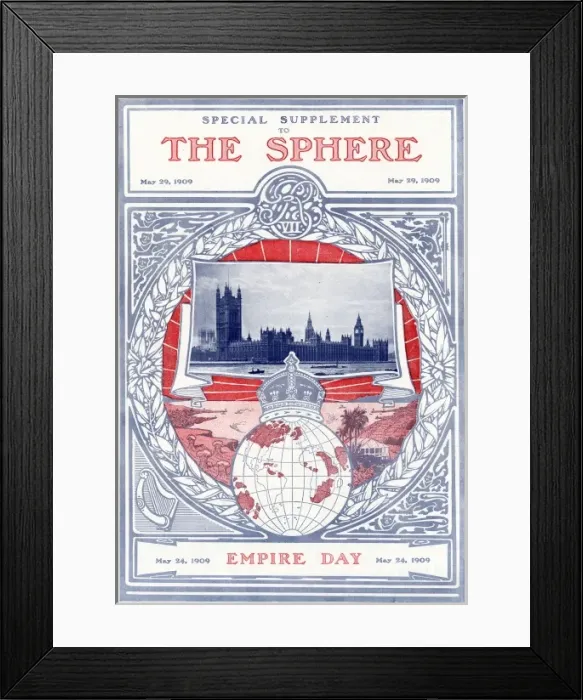 Framed Print : The Sphere Empire Day supplement Framed Print : The Sphere Empire Day supplement