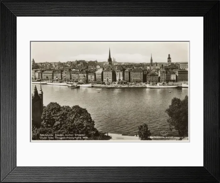 Framed Print : Stockholm, Sweden - Panoramic View of the City Framed Print : Stockholm, Sweden - Panoramic View of the City