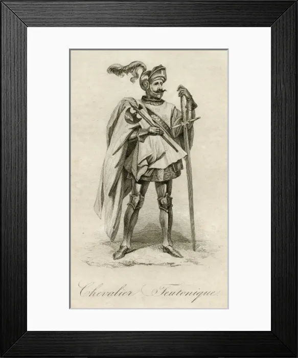 Framed Print : Medieval Teutonic Knight, Poland Framed Print : Medieval Teutonic Knight, Poland