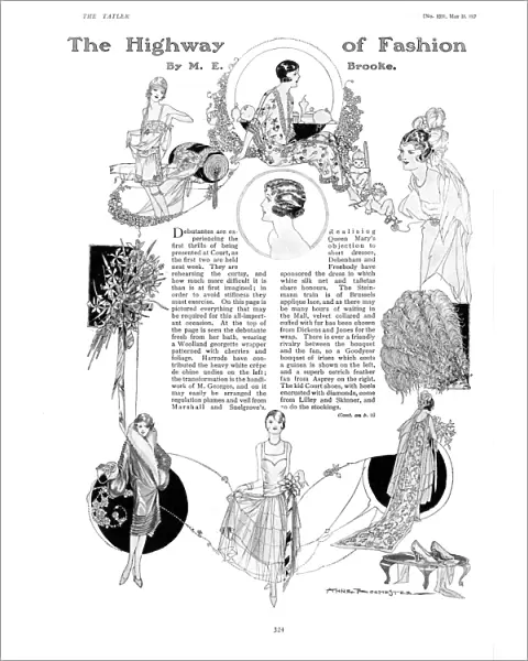Fashions for the 1927 debutante