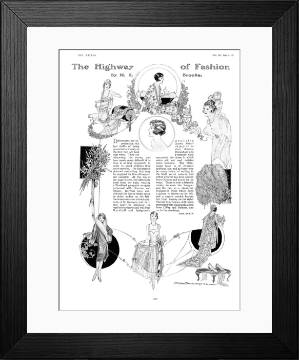 Framed Print : Fashions for the 1927 debutante Framed Print : Fashions for the 1927 debutante