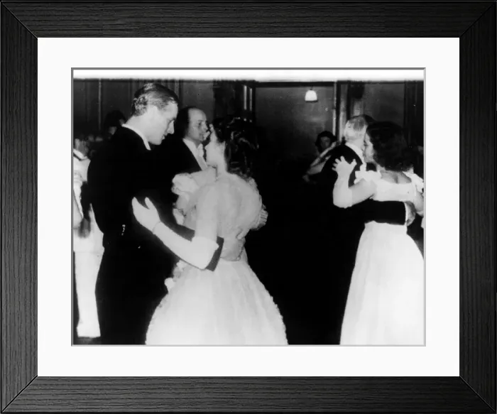 Framed Print : Princess Elizabeth and Lieutenant Mountbatten dance Framed Print : Princess Elizabeth and Lieutenant Mountbatten dance