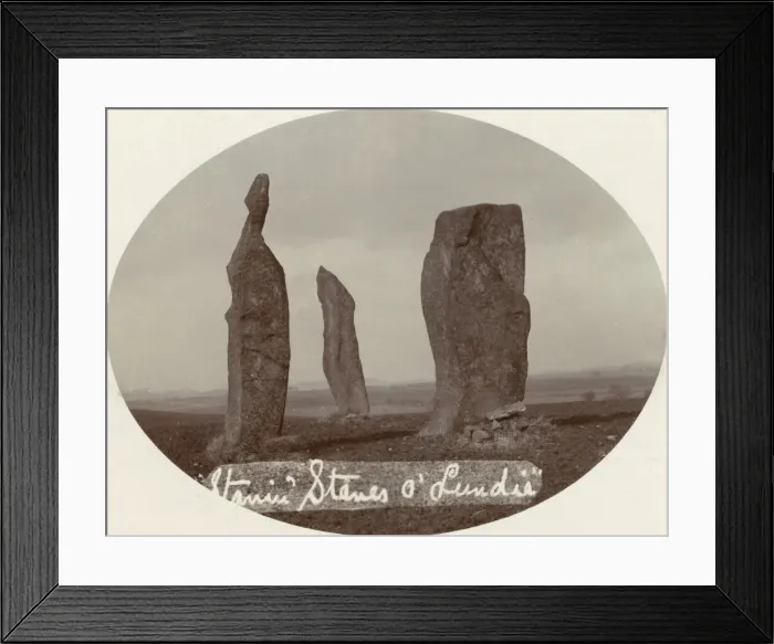 Framed Print : Lundy - Standing Stones Framed Print : Lundy - Standing Stones