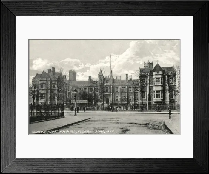 Framed Print : Consumption Hospital, Fulham Road, London Framed Print : Consumption Hospital, Fulham Road, London