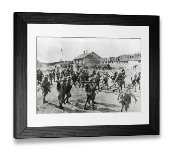 Framed Print : North Staffordshire soldiers on road to Baku, WW1 Framed Print : North Staffordshire soldiers on road to Baku, WW1