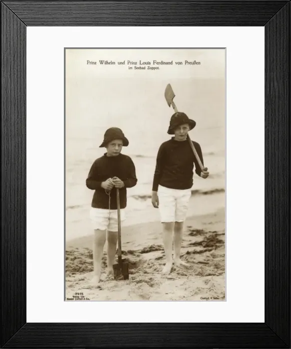 Framed Print : Prince Wilhelm and Prince Louis Ferdinand of Prussia Framed Print : Prince Wilhelm and Prince Louis Ferdinand of Prussia
