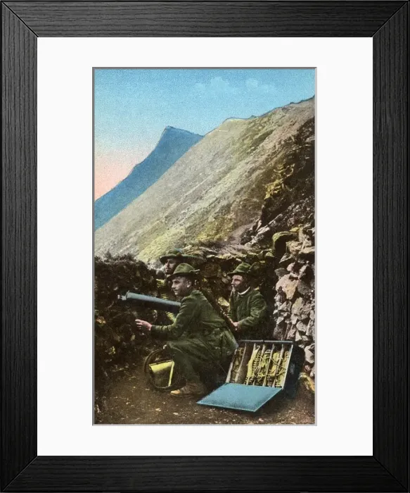 Framed Print : Italian soldiers fighting in the Dolomites Framed Print : Italian soldiers fighting in the Dolomites