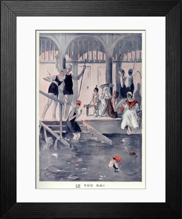 Framed Print : Getting into the Swimming Pool Framed Print : Getting into the Swimming Pool