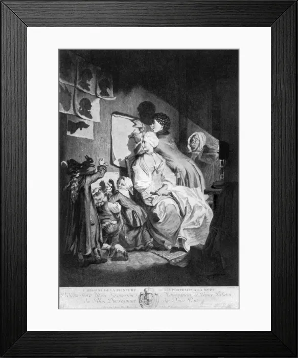 Framed Print : Portraits a la Mode - silhouette portrait taken Framed Print : Portraits a la Mode - silhouette portrait taken