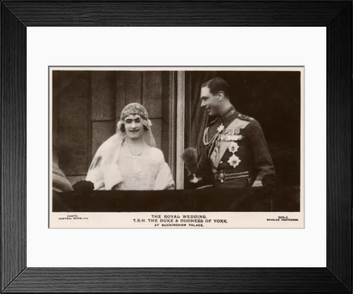 Framed Print : Wedding of The Duke of York and Elizabeth Bowes-Lyon Framed Print : Wedding of The Duke of York and Elizabeth Bowes-Lyon