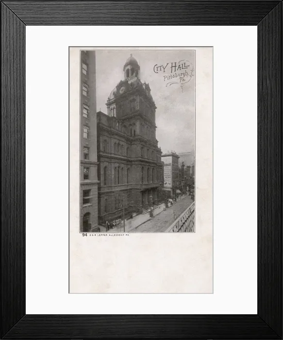 Framed Print : City Hall, Pittsburgh, Pennsylvania, USA Framed Print : City Hall, Pittsburgh, Pennsylvania, USA