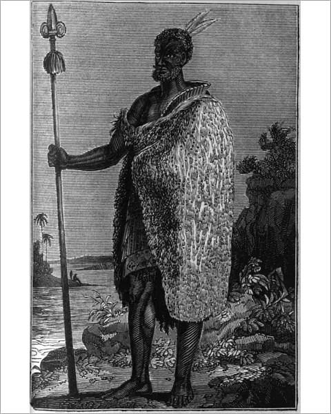 New Zealand chief with spear