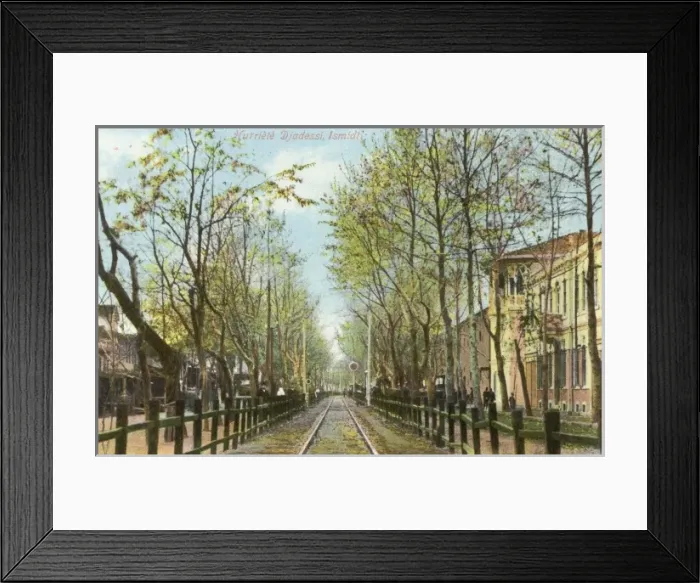 Framed Print : Izmit - Hamidiye Avenue with Railway line Framed Print : Izmit - Hamidiye Avenue with Railway line