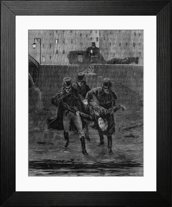 Framed Print : Assassination of General Quesnel Framed Print : Assassination of General Quesnel