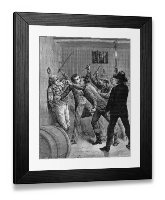 Framed Print : Assassination of William Morgar Framed Print : Assassination of William Morgar