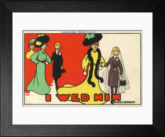 Framed Print : Leap Year Matrimony - Strong Women Framed Print : Leap Year Matrimony - Strong Women