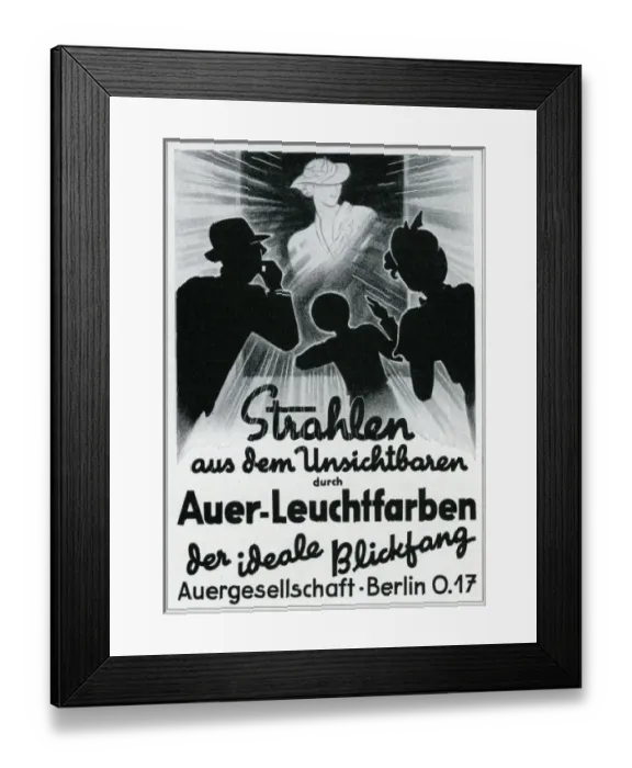 Framed Print : Ad for invisible inks of Framed Print : Ad for invisible inks of