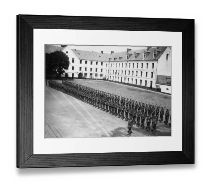 Framed Print : Guard of Honour, Ecole Militaire, Montreuil, France, WW1 Framed Print : Guard of Honour, Ecole Militaire, Montreuil, France, WW1
