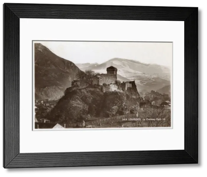 Framed Print : The castle at Lourdes, France Framed Print : The castle at Lourdes, France