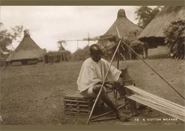 Sierra Leone, West Africa - A Cotton Weaver