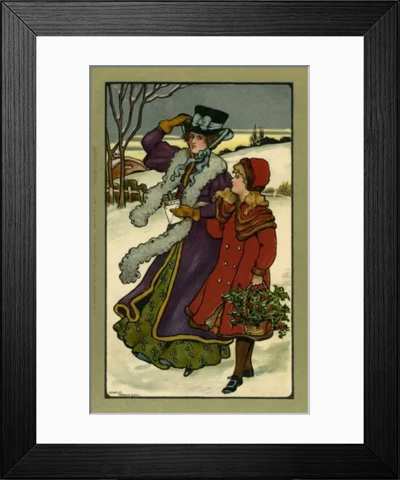 Framed Print : Holly gathering at Christmas Framed Print : Holly gathering at Christmas