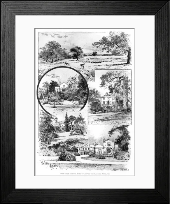 Framed Print : White Lodge, Richmond Park, 1894 Framed Print : White Lodge, Richmond Park, 1894