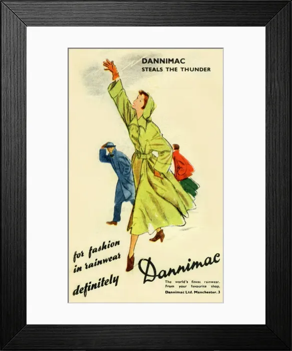 Framed Print : Raincoat Date: 1952 Framed Print : Raincoat Date: 1952