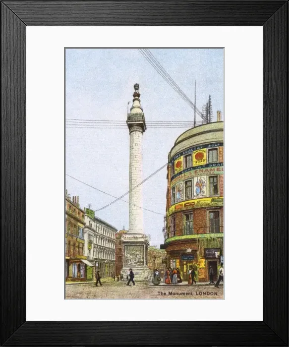 Framed Print : The Monument, London Framed Print : The Monument, London