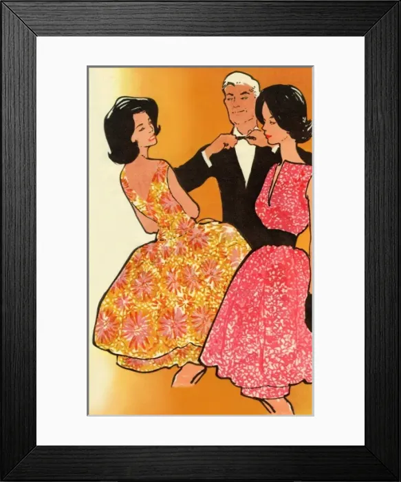 Framed Print : 1950s fashion Framed Print : 1950s fashion