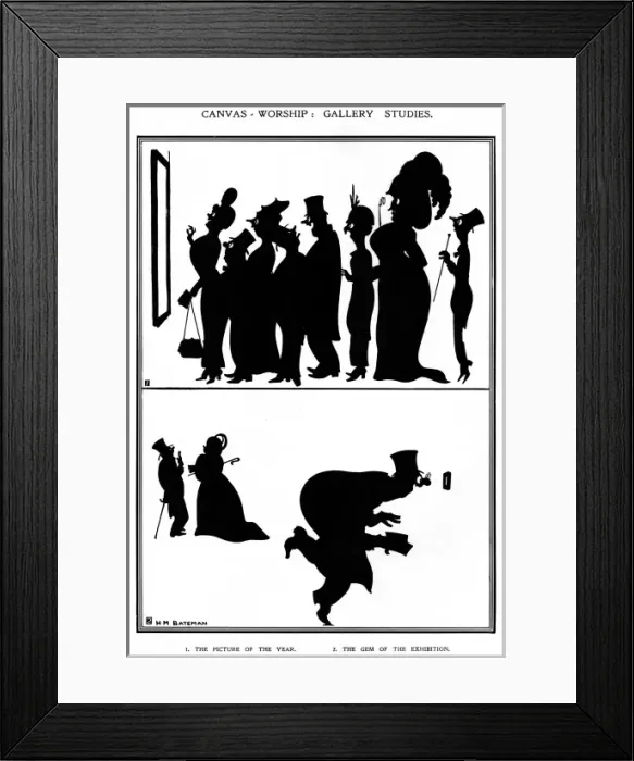 Framed Print : Canvas Worship by H. M. Bateman Framed Print : Canvas Worship by H. M. Bateman