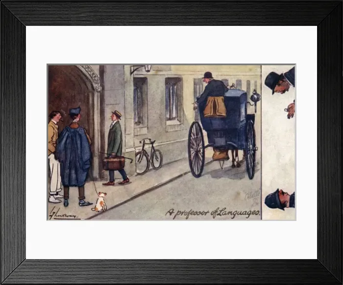 Framed Print : A Professor of Languages Framed Print : A Professor of Languages