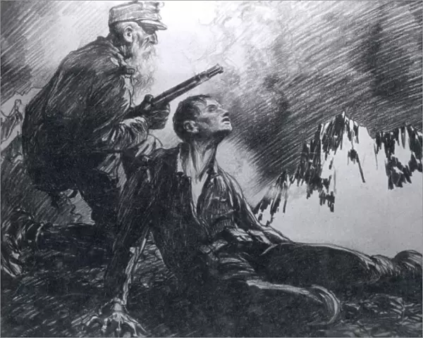 Father and son fighting in the Dolomites, WW1