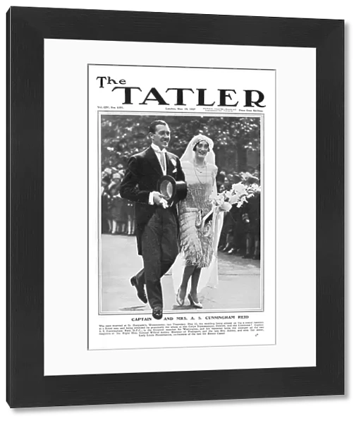 Front cover of Tatler featuring wedding of Alec Cunningham R