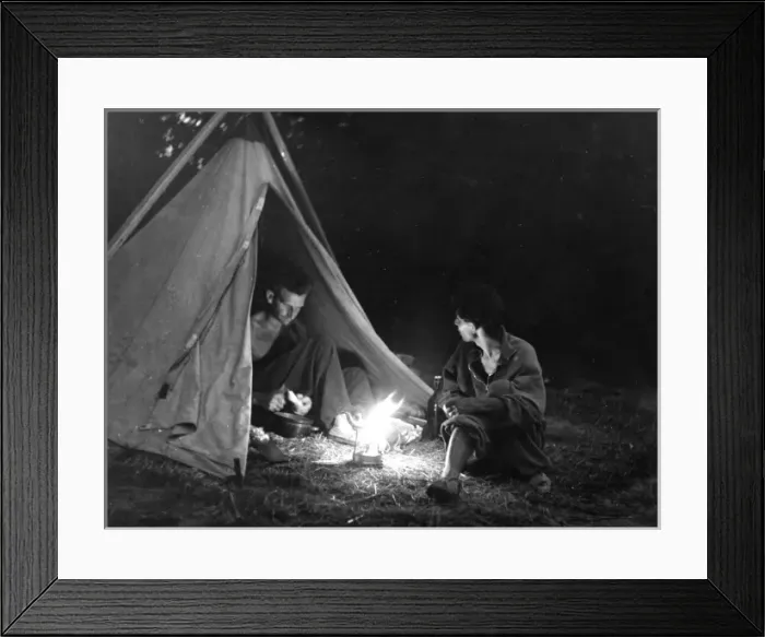 Framed Print : Camping Supper Framed Print : Camping Supper