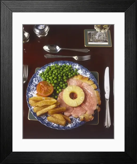 Framed Print : Gammon & Pineapple Framed Print : Gammon & Pineapple