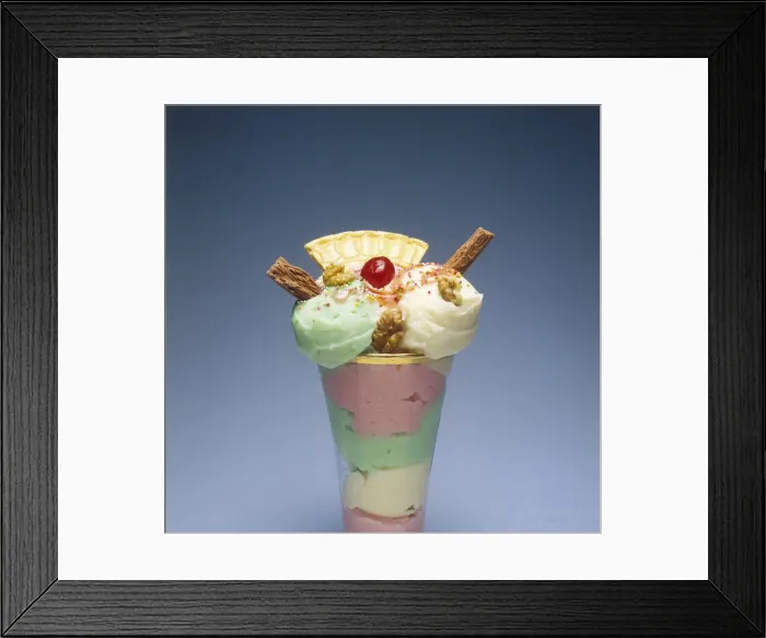 Framed Print : Ice Cream Sundae Framed Print : Ice Cream Sundae