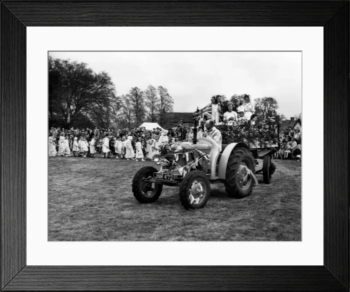 Framed Print : May Day Tractor Framed Print : May Day Tractor