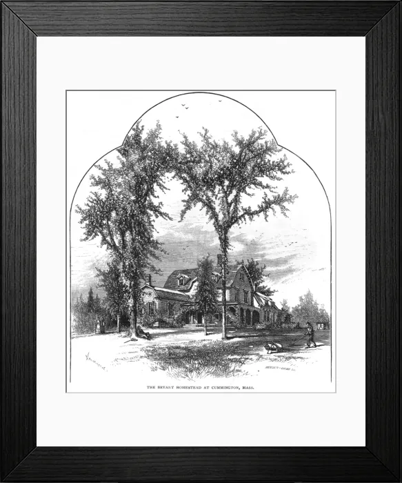 Framed Print : Bryant home Cummington Framed Print : Bryant home Cummington