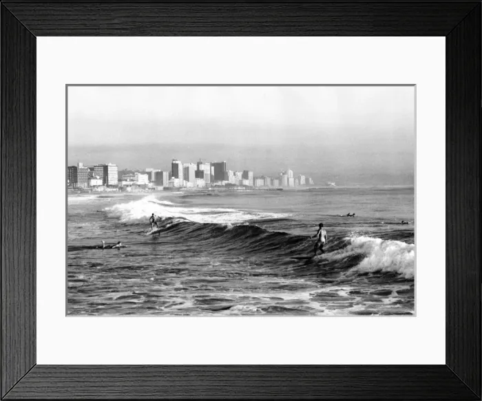 Framed Print : Durban Surfers Framed Print : Durban Surfers