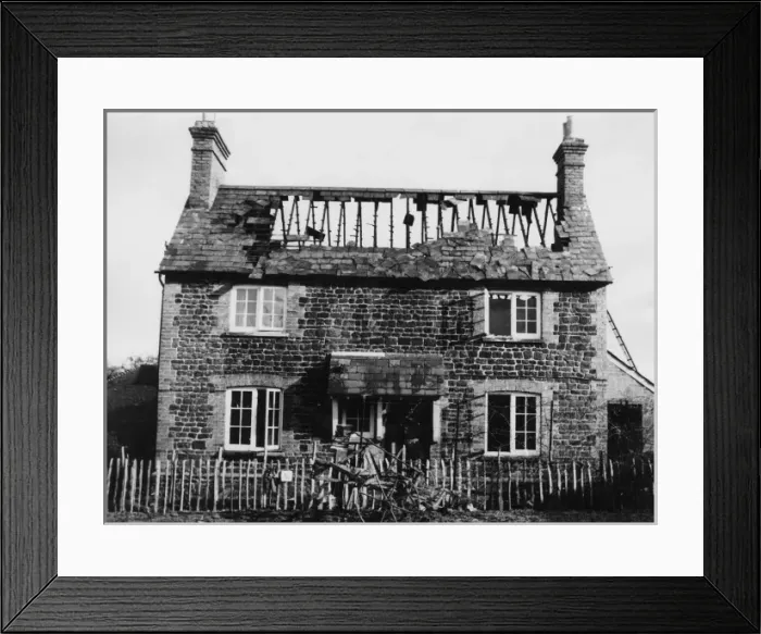 Framed Print : Burnt-Out Cottage Framed Print : Burnt-Out Cottage