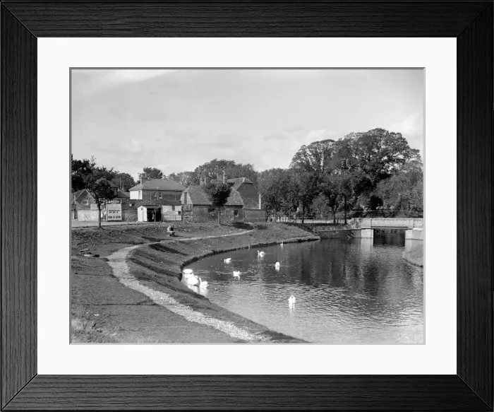 Framed Print : Hythe Canal 1934 Framed Print : Hythe Canal 1934